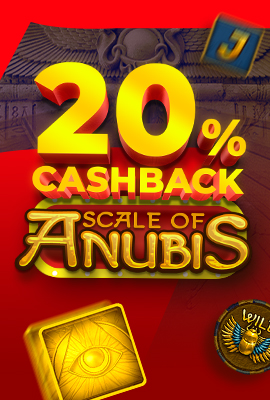 20% Cashback Scale of Anubis
